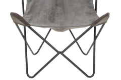 Chaise Montana métal et tissu gris