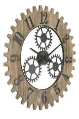 Horloge murale en MDF et métal Ingranaggio Plus