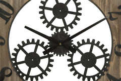 Horloge murale en MDF et métal Ingranaggio Plus