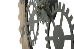 Horloge murale en MDF et métal Ingranaggio Plus