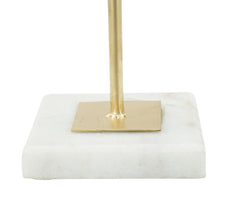 Décoration fleur en métal Marguerite base en marbre doré