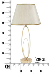 Lampe de table Glam Crème doré