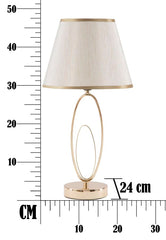 Lampe de table Glam Laiton et Crème