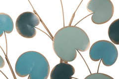 Panneau décoratif arbre en métal argenté