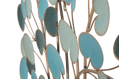 Panneau décoratif arbre en métal argenté