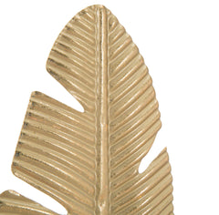 Décor feuille dorée sur base noire