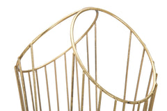 Porte-parapluie en acier doré minimaliste