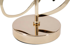 Lampe de table Glam Harts métal or abat-jour tissu noir