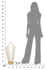 Porte-parapluie en acier doré minimaliste