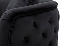 SOFA BUCAREST BLACK CM 127X74X71