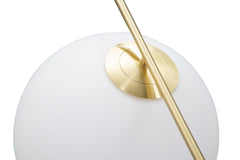 Lampe de plafond Glamy Métal Doré Sphère Verre Opaque