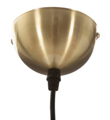 Lampe de plafond Glamy Métal Doré Sphère Verre Opaque