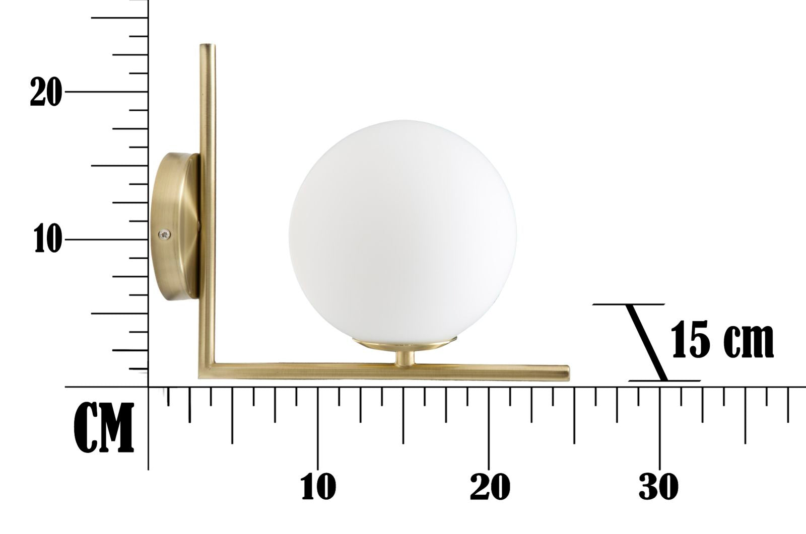 WALL LAMP GLAMY CM 15X25X22
