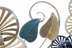 Panneau en métal motifs floraux 3D