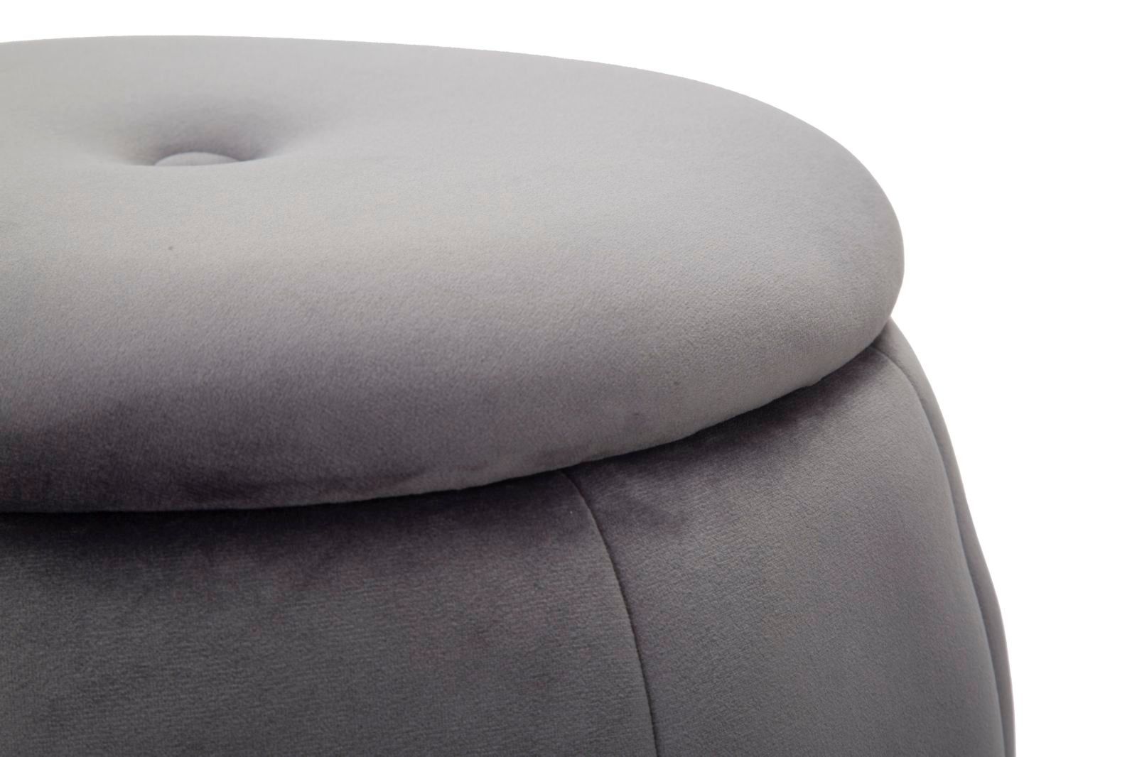 PUFF/STORAGE PARIS GRIGIO/SILVER CM Ø 43X43