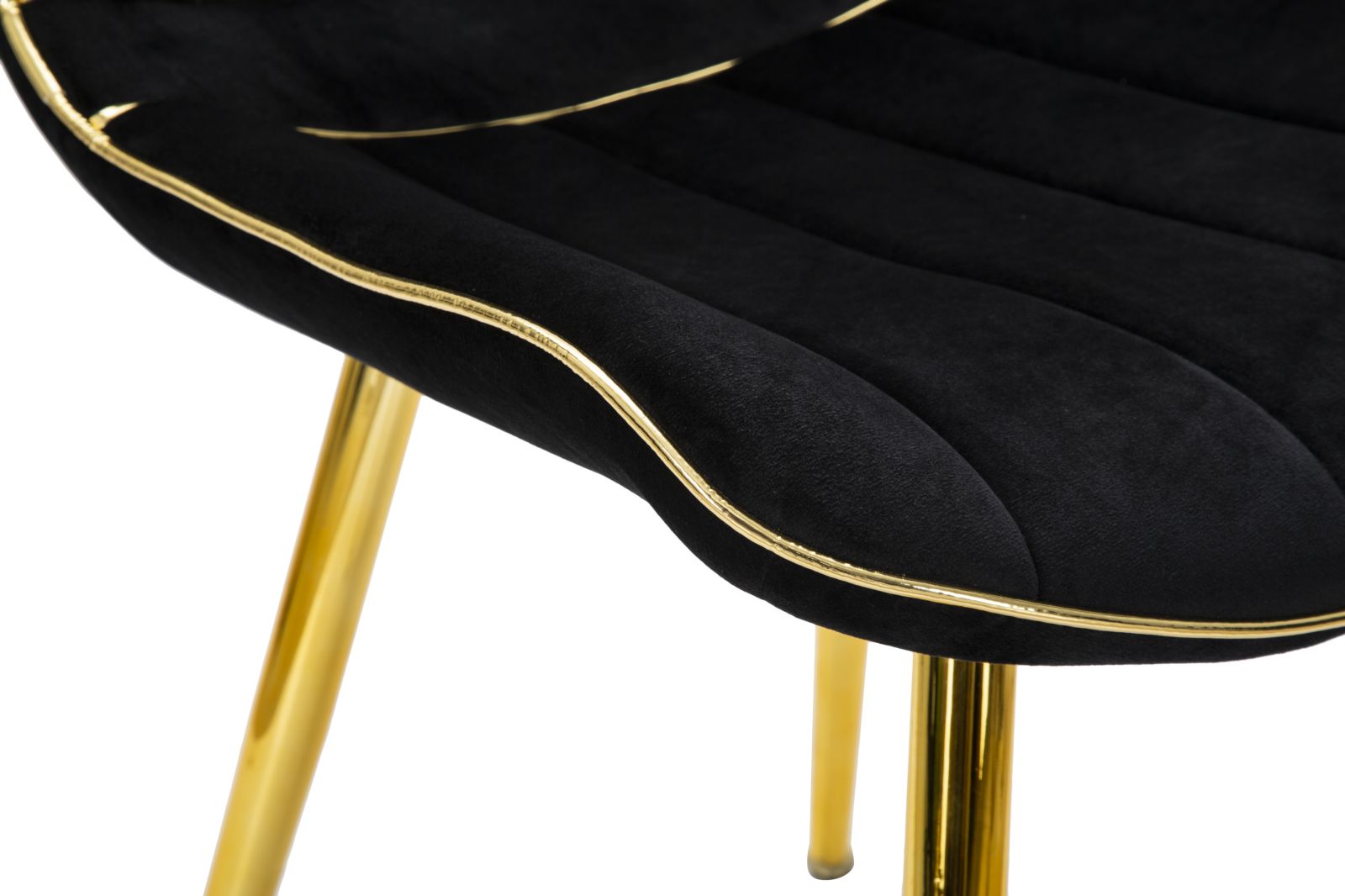 CHAIR PARIS NERA/GOLD SET 2 PCS CM 51X59X79