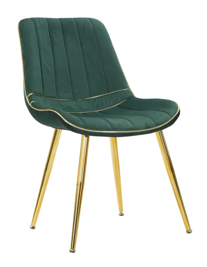 CHAIR PARIS VERDE/GOLD SET 2 PCS CM 51X59X79
