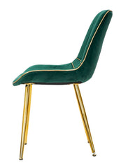 CHAIR PARIS VERDE/GOLD SET 2 PCS CM 51X59X79