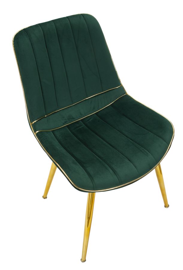 CHAIR PARIS VERDE/GOLD SET 2 PCS CM 51X59X79