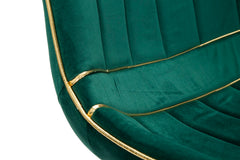 CHAIR PARIS VERDE/GOLD SET 2 PCS CM 51X59X79