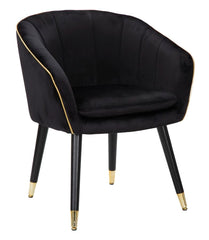 ARMCHAIR PARIS NERA/GOLD CM 62X58X78