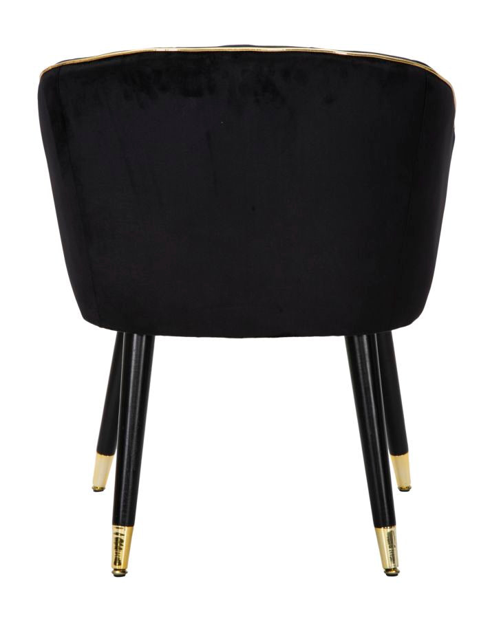 ARMCHAIR PARIS NERA/GOLD CM 62X58X78