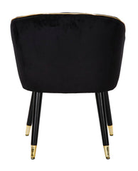 ARMCHAIR PARIS NERA/GOLD CM 62X58X78