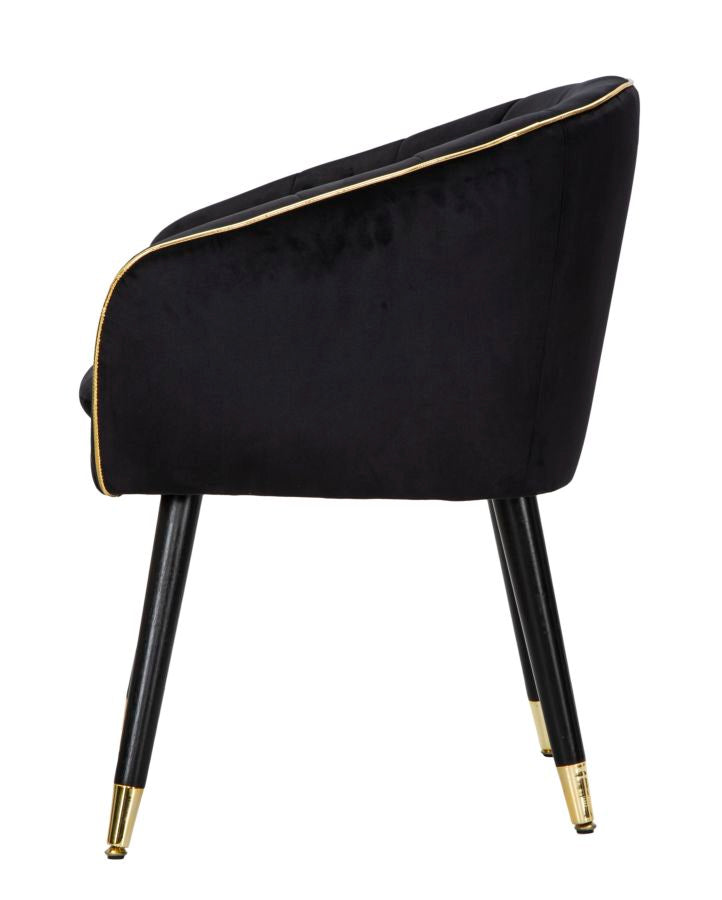 ARMCHAIR PARIS NERA/GOLD CM 62X58X78