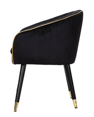ARMCHAIR PARIS NERA/GOLD CM 62X58X78