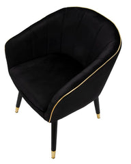ARMCHAIR PARIS NERA/GOLD CM 62X58X78