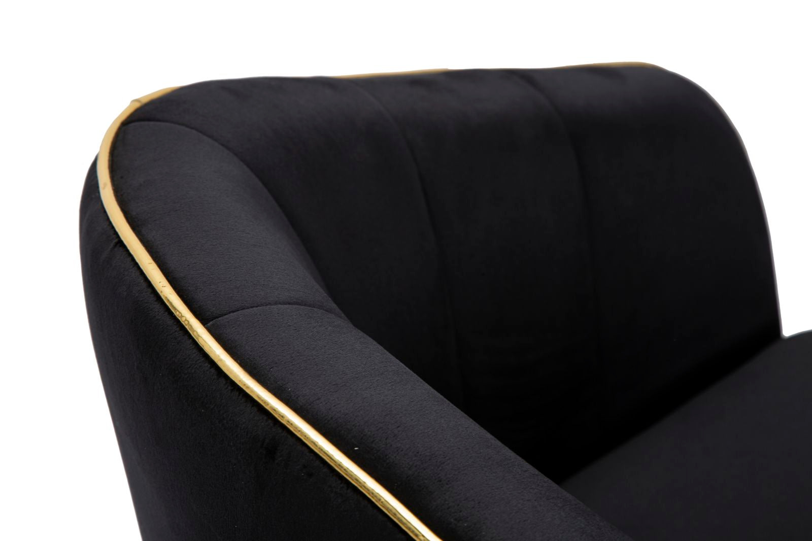 ARMCHAIR PARIS NERA/GOLD CM 62X58X78