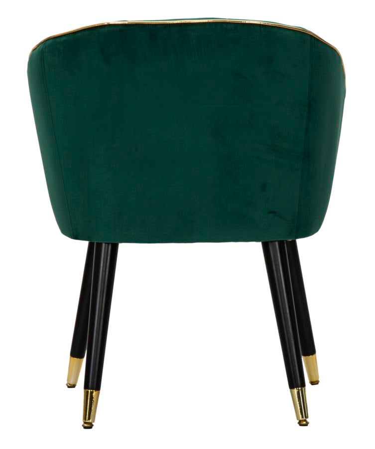 ARMCHAIR PARIS VERDE/GOLD CM 62X58X78