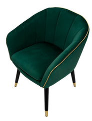 ARMCHAIR PARIS VERDE/GOLD CM 62X58X78