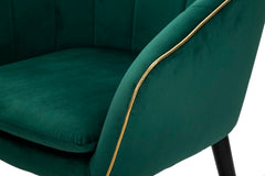 ARMCHAIR PARIS VERDE/GOLD CM 62X58X78