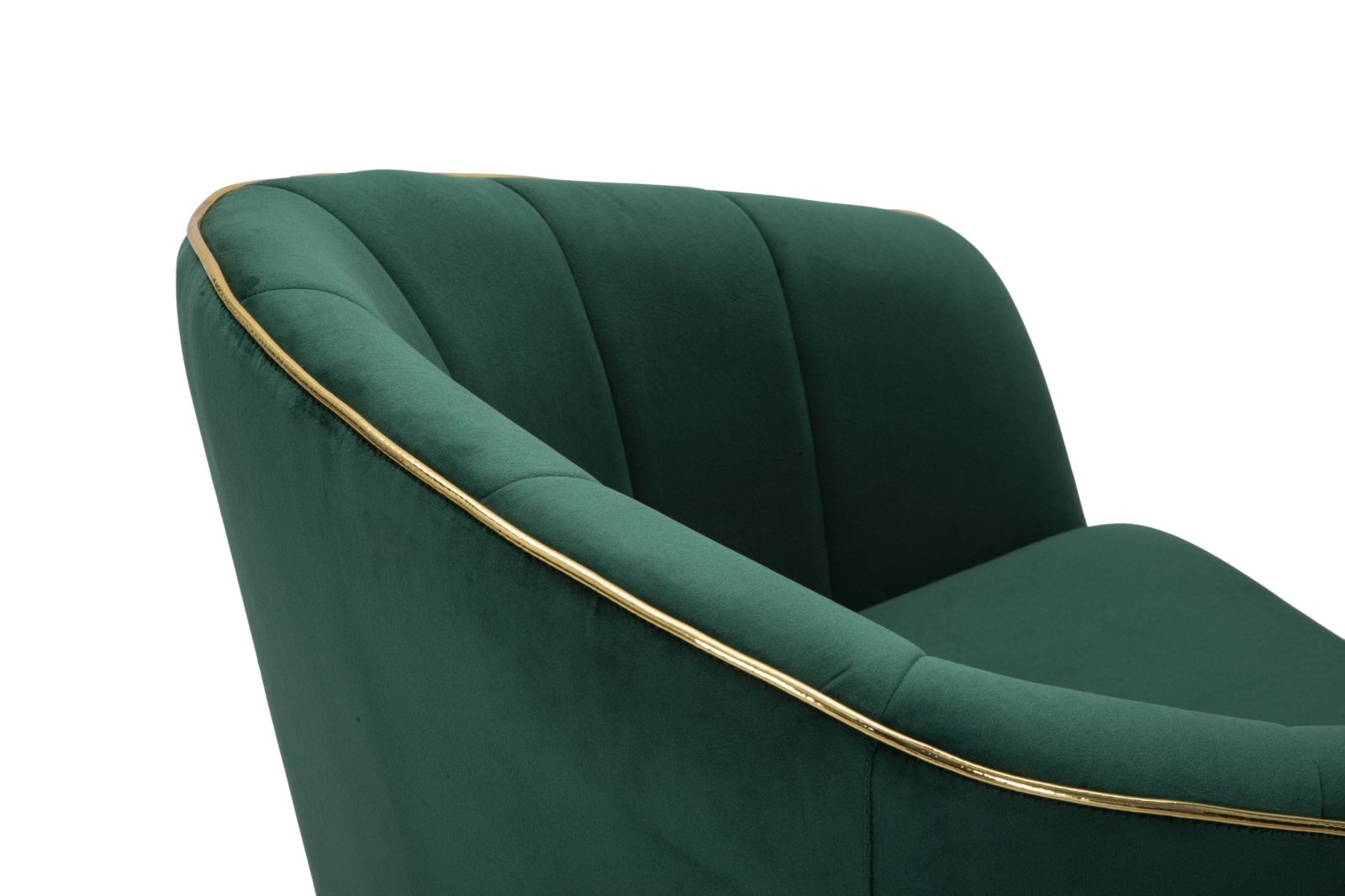ARMCHAIR PARIS VERDE/GOLD CM 62X58X78