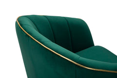 ARMCHAIR PARIS VERDE/GOLD CM 62X58X78