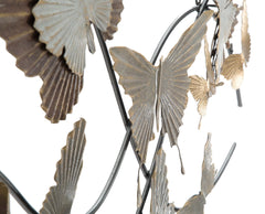 Panneau en métal Papillon 3D vintage