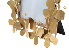 Cadre photo métal doré décor papillons