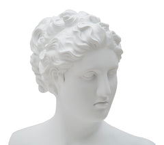 Sculpture femme poly résine blanche