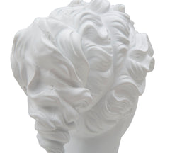 Sculpture femme poly résine blanche