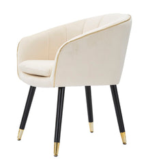 ARMCHAIR PARIS CREMA/GOLD CM 62X58X78