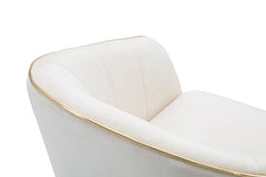 ARMCHAIR PARIS CREMA/GOLD CM 62X58X78