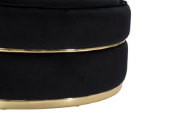 ARMCHAIR PARIS SPACE NERO/GOLD CM Ø 84X72