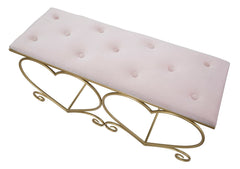 BENCH HEART ROSA CM 105X37,5X51,5