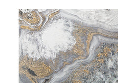 Peinture murale abstraite en toile cadre bois