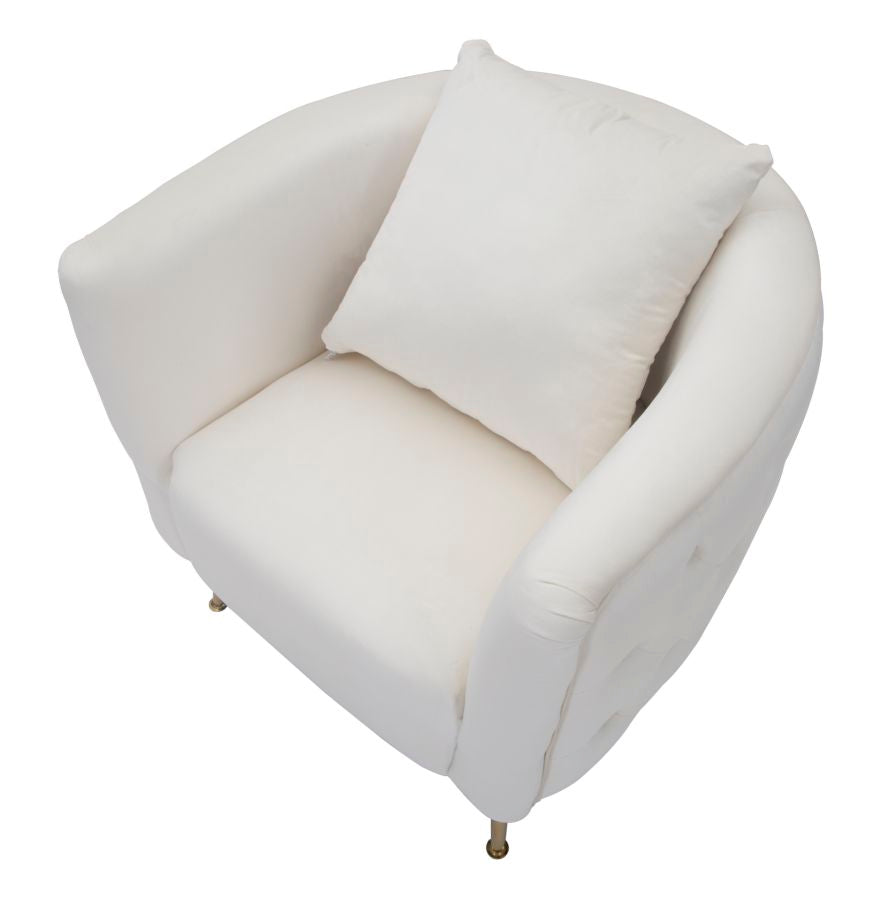 ARMCHAIR BUCAREST CREMA CM 76X74X73