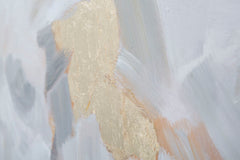 HANDMADE WALL PAINTING WHITE FLOWER -B- CM 90X3,7X90

