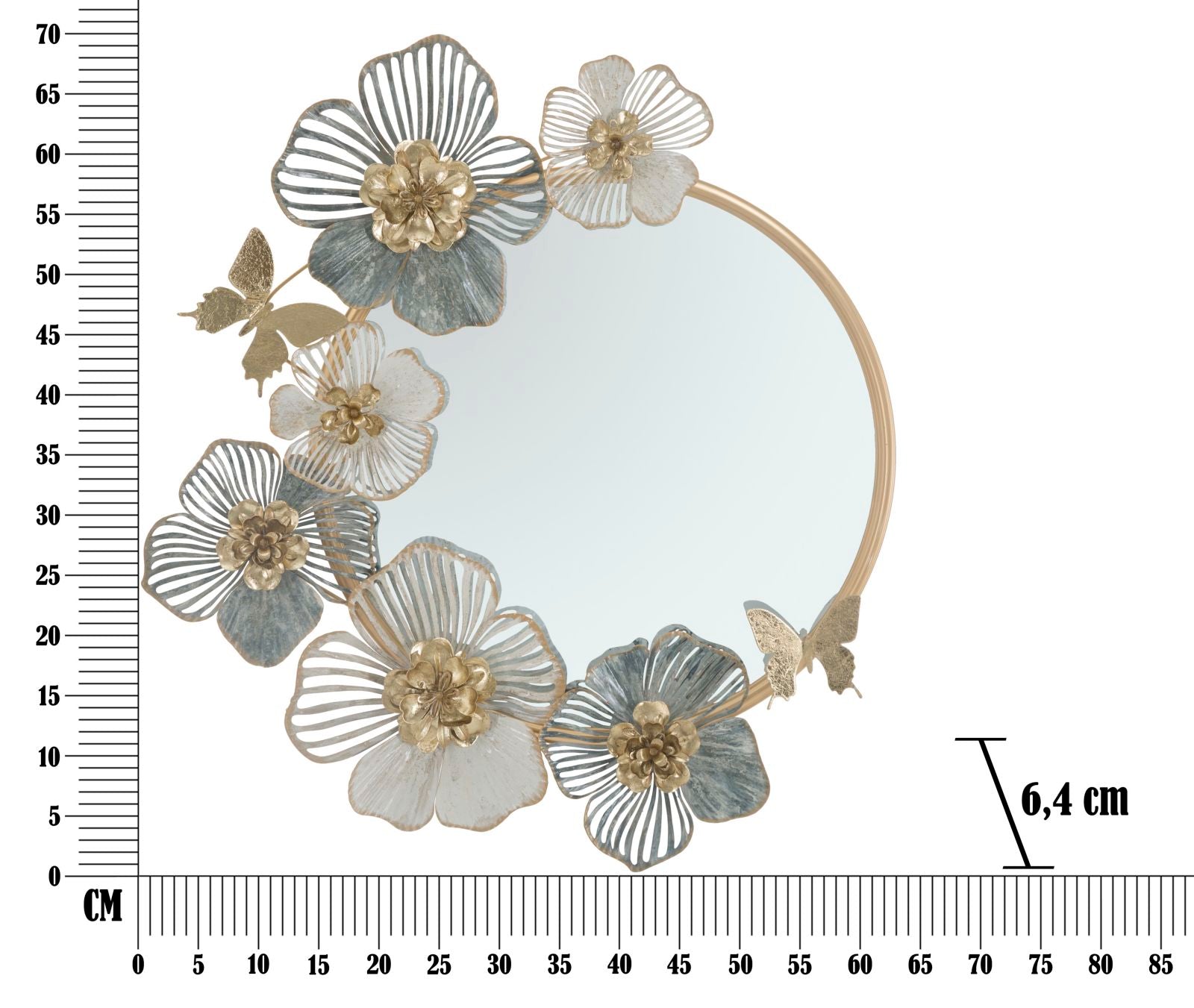 WALL MIRROR AMY CM 63X6,4X70,5