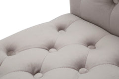BENCH PARIS GRIGIA/GOLD CM 120X40X60