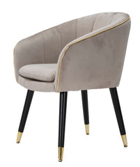 PARMCHAIR PARIS GRIGIA/GOLD CM 62X58X78